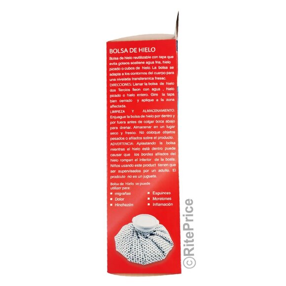 Reusable Ice Bag Pack 9 Inch Cold Therapy English Ice Cap Design First Aid Pain - Picture 6 of 9